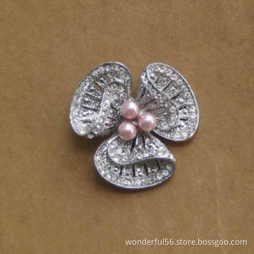 pearl rhinestone diamante brooches for bridal wedding